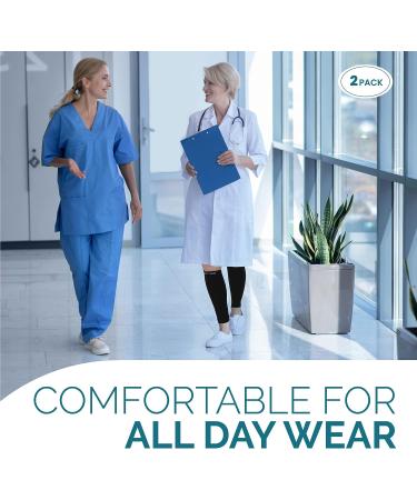 Calf Compression Sleeves for Men and Women - Footless Leg Compression Socks for Runners, Shin Splints, Varicose Vein & Calf Pain Relief - Ideal Calf Brace for Running, Cycling, and Travel - Buy Online on GoSupps.com