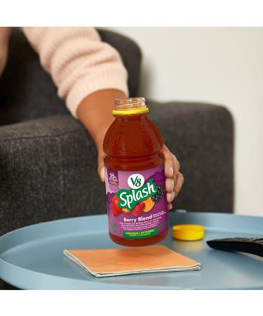V8 Splash Berry Blend Juice Beverage 16oz Bottle (Pack of 12) - Refreshing Fruit Flavor - Buy Online on GoSupps.com
