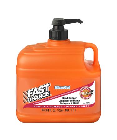 Permatex 25217 Fast Orange Pumice Lotion Hand Cleaner, 1/2 Gallon (64 Ounce).