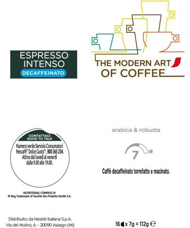  Nescafe NESCAF Dolce Gusto Espresso Intenso Decaffeinato Decaffeinato Espresso Coffee 16 Capsules (16 Cups) - Pack of 3  - Buy Online on GoSupps.com