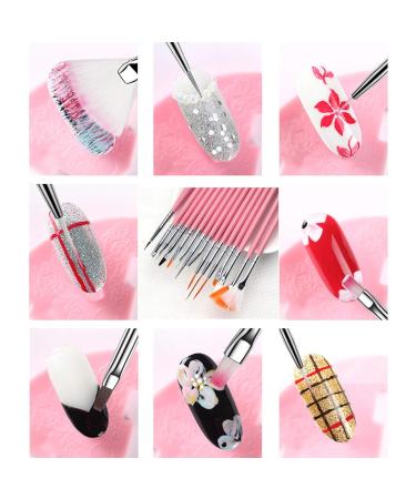 1 Set Nail Art Pen Kit - Embossing Drawing Dotting Tools for Perfect Manicure - International Shipping Available - Buy Online on GoSupps.com