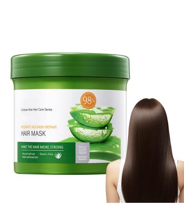Hair mask 500 g Aloe Vera hair mask repairs dry frizzy and split ends moisturizing smoothing and caring hair mask