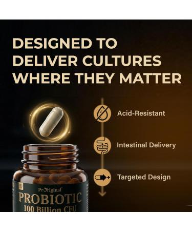 Probiotics for Women & Men 100 Billion CFU Probiotic for Digestive Gut & Immune Health - with Prebiotics Bioflavonoids & Digestive Enzyme 35 Strains Raw Probiotic Supplement 180 Caps 60 Count (Pack of 3) - Buy Online on GoSupps.com