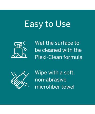 Black Swan Distributors | Blue Ribbon Plexi-Clean Acrylic & Plastic Cleaner (16 oz) + Microfiber Cloth (15x15 in) - Best International Household Surface Cleaner Kit - Buy Online on GoSupps.com