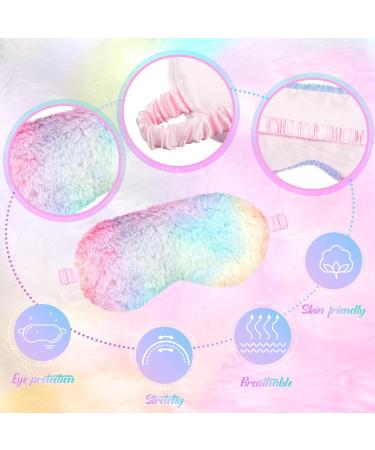 Buy Cuffbow 12 Pcs Plush Sleeping Eye Masks - Comfortable Sleep Masks for Kids & Adults | Soft Faux Fur Eye Covers for Travel & Sleepovers - Buy Online on GoSupps.com