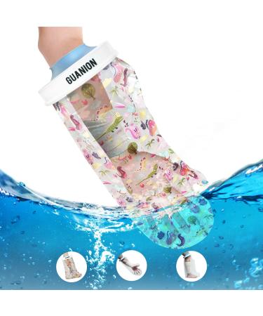 Guanion Kids Arm Waterproof Cast Cover for Shower Reusable Cast Protector Cover for Wound Arm Hands Wrists Elbow Finger Keeps Bandage and Wound Dry Preventing Infection Children arm