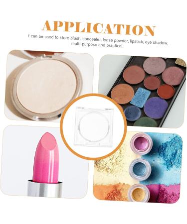 VALICLUD 12 Pcs Blush Box Eyeshadow Box Travel Cosmetic Case Blush Holding Plate Empty Eyeshadow Case Square - Buy Online on GoSupps.com