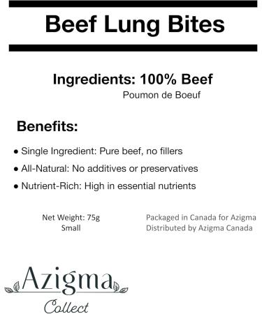 Beef Lung Bites for Pets Dogs - Buy Online on GoSupps.com