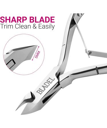 BLADEL Professional Cuticle Remover Set - Stainless Steel Cuticle Cutter and Pusher for Manicure & Pedicure - Buy Online on GoSupps.com