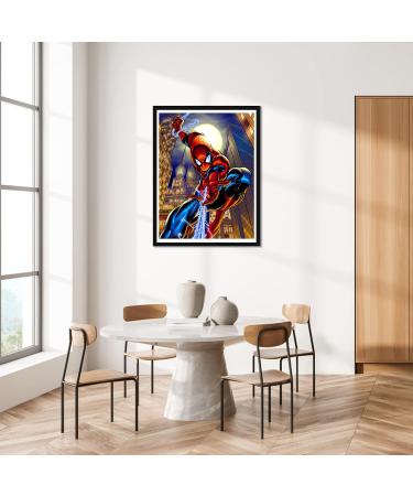 Spider Cartoon 5D Diamond Painting Kit - Full Drill Round Rhinestone Craft 12x16 - Buy Online on GoSupps.com