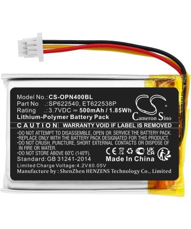 Replacement Battery for Opticon OPN-4000i OPN-4000n - 500mAh/3.7V ET622538P SP622540 - International Shipping Available - Buy Online on GoSupps.com