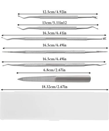 6 Pieces Ingrown Toenail File and Lifter Set Stainless Steel Nail Cuticle Remover Double Sided Toenail Lifter Professional Ingrown Toenail Kit for Manicure - Buy Online on GoSupps.com