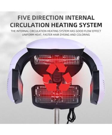 Salon Heater Hair Dryer Wall-Mount Smart Adjustable Hair Processor with Timer&LCD Display Internal Circulation Hair Steamer for Hair Salon - Buy Online on GoSupps.com