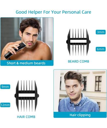 Electric Cordless Hair Clippers for Men Quiet LCD Display USB Rechargeable Beard Cutter Hair Trimmers Set Professional Grooming Haircut Kit for Adults Kids - Buy Online on GoSupps.com