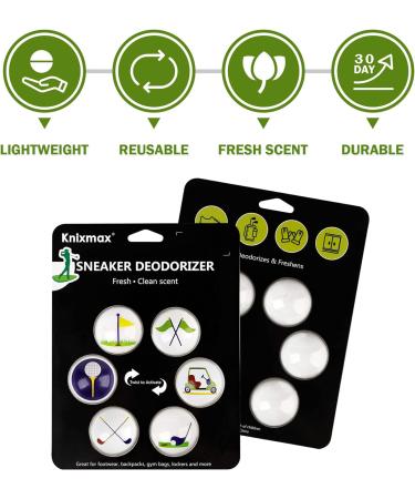 Shoe Deodorizer Shoe Deodorant Sneaker Balls Odours Eliminator for Gym Bag Car Wardrobe Lockers Footwear Cologne Scent 6 Pack Golf - Buy Online on GoSupps.com