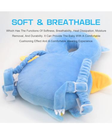 JEJA Baby Head Protection Pillow with Knee Pads | Adjustable Safety Guard for Crawling Babies (4-24 Months) - Dragon Design - Buy Online on GoSupps.com