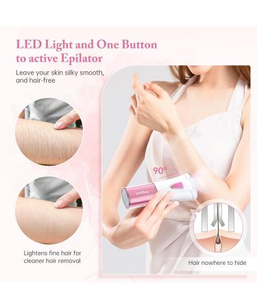  pilateur facial lisse pour femme - pilateur lisse pour le visage le bikini les jambes les bras Rose-1003-2 - Buy Online on GoSupps.com