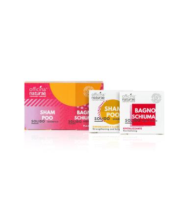 Nature's Workshop Officina Naturae I Cosini Orange Mini Size shampoo strengthening and lightening 15 g + mini size foam bath revitalizing 15 g plasticfree vegan