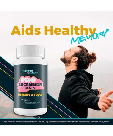 Pro Ascension Brain - Memory & Focus Formula - Cognitive Support Brain Supplement - Advanced Nootropic Brain Booster Pills for Enhanced Mental Performance Memory Concentration & Focus - Buy Online on GoSupps.com
