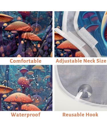 Mushroom Forest Beard Bib Apron - Beard Hair Catcher for Men | Perfect Gift for Father's Day Anniversary & Christmas - Includes 2 Suction Cups - Buy Online on GoSupps.com