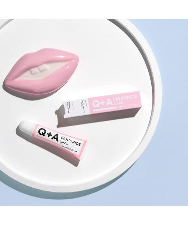 Q+A Licorice Lip Oil - Moisturizing & Healing Lip Oil for Fuller Lips | 15 ml - International Shipping Available - Buy Online on GoSupps.com