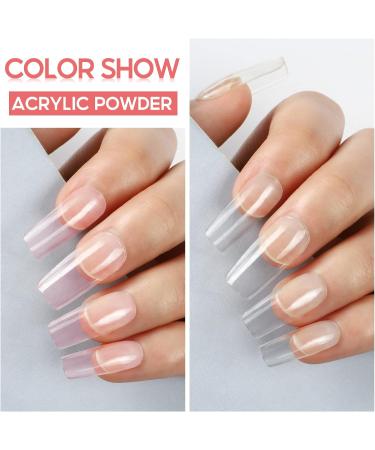 PEACECOLOR Complete Nail Kit 2 * 8g Pink and Clear Nail Kit for DIY Nail Decoration Kit PE1050 - Buy Online on GoSupps.com