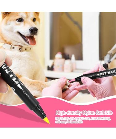 Dog Nail Polish Pet Nail Polish | 12 Creative Nail Polish Pens | Harmless Nail Paint for Dogs Fast Drying Safe Nail Polish - Buy Online on GoSupps.com