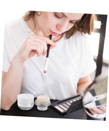 Outanaya 2pcs Mushroom Head Loose Powder Box Empty Powder Case Travel Powder Case Make up Holder Plastic - Buy Online on GoSupps.com