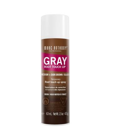 Marc Anthony Bye Bye Gray Root Touch Up Spray - Medium to Dark Brown/Black | 1.5 oz - International Shipping Available - Buy Online on GoSupps.com