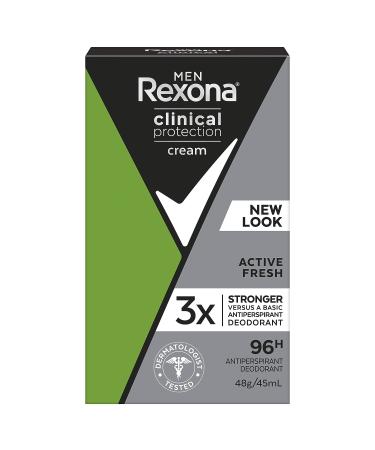 Rexona Men Clinical Protection Antiperspirant Deodorant Cream 45ml - Sweat-proof Confidence - Buy Online on GoSupps.com