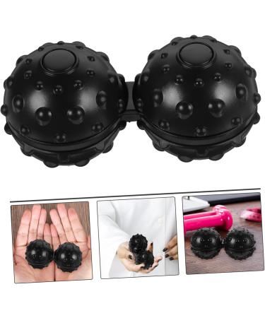 Beavorty Massage Roller & Yoga Balls - Double Lacrosse Balls for Body Massage - Black Rattan Holder - Buy Online on GoSupps.com
