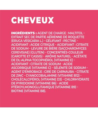 ZOHI Food Supplement - Hair Gummies Promoting Hair Growth and Beauty - Selenium - 60 Fruit Gums Cherry Flavor Sugar Free Veg - Buy Online on GoSupps.com