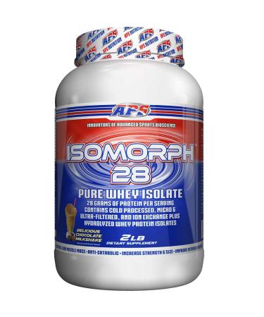 APS Nutrition IsoMorph 28 Protein Powder | Pure Whey Isolate | Cold Pressed Ultra- Filtered & Ion Exchange Isolates | 28g Protein | 2 Pound (Chocolate Milkshake) Chocolate 2 Pound (Pack of 1)