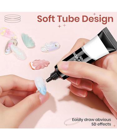  G n rique Sculpting Nail Gel 5D Tube 3D Clear Sculpting Gel No-Wipe Modeling Gels Thick Texture for Nail Art Powder Application Forming Gels 8ml - Buy Online on GoSupps.com