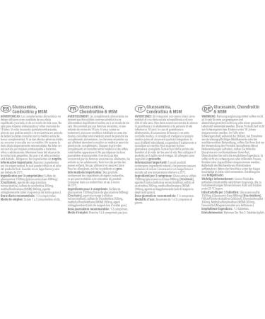 Glucosamine Chondroitin & MSM 2X 180 Tablets | Support Active Lifestyle | UK Made - Buy Online on GoSupps.com