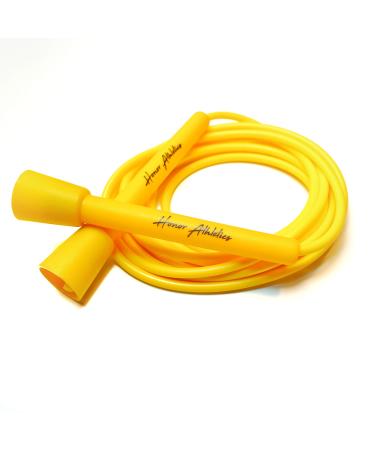 Honor Athletics Speed Rope, Skipping Rope - Best for Double Under, Boxing, MMA, Cardio Fitness Training Condition - Adjustable 10ft - Jump Rope YELLOW