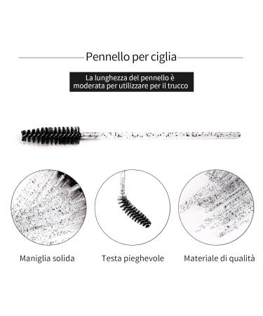 Buy MSQ 50-Piece Disposable Mascara Brushes - Eyelash & Eyebrow Applicators for Salons & Home Use - Buy Online on GoSupps.com
