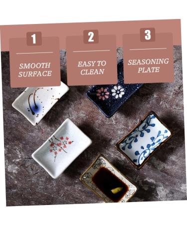 Amosfun 2pcs Japanese Sauce Dish Dip Ceramics Small Dish 9.6X6.6CM As Shown - Buy Online on GoSupps.com