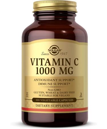 Solgar Vitamin C 1000mg & Zinc Picolinate 22mg Bundle - Immune Support, Antioxidant, Healthy Skin - Buy Online on GoSupps.com