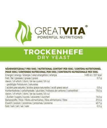 MeaVita dry yeast baking yeast bread yeast gluten-free 1000g in bag - Buy Online on GoSupps.com