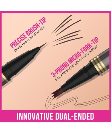 iMethod Microblading Eyebrow Pencil - 2-in-1 Dual-Ended with 3-Micro Fork Tip & Brush - Natural Dark Gray Brows - Buy Online on GoSupps.com