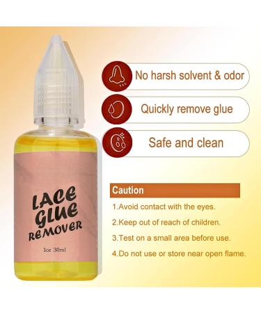 Wig Glue Remover Hair Tape Extensions Remover Tape in Extensions Adhesive Residue Remover for Hair Replacement Lace Front Wig Poly Hairpieces Toupee Cosmetic Hair Systems Bonding WigGlueRemover - Buy Online on GoSupps.com