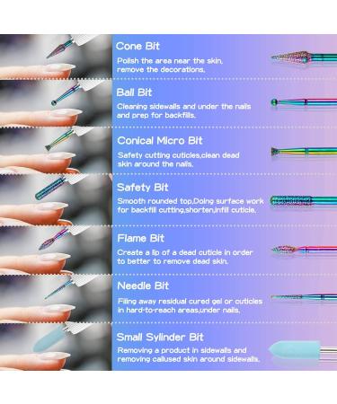 11-Piece Wolframcarbid Nail Drill Bit Set | Professional Manicure & Pedicure Tools with 75 Grinding Sleeves - Ideal for Home Use & Gifts - Buy Online on GoSupps.com