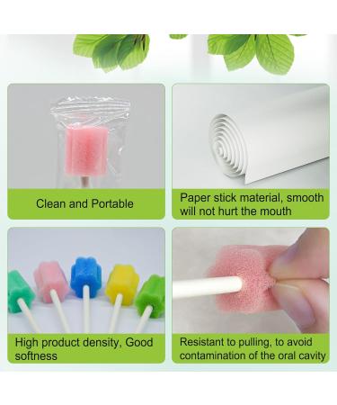 Buy 50 Sterile Oral Sponges | Pink Dental Swabs for Oral Care & Hygiene - Buy Online on GoSupps.com