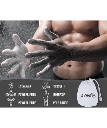 Everfly Chalkbag for CrossFit | 3 x 60g Magnesium Chalk for Climbing Bouldering Weightlifting Tennis Padel & Gym - Ultimate Grip Enhancement - Buy Online on GoSupps.com