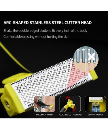 Buy Electric Shaver for Men | Wet & Dry Waterproof Body Trimmer | USB Rechargeable Hair Removal Tool - Buy Online on GoSupps.com