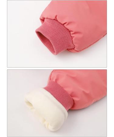 Happy Cherry Baby Winter Pants - Newborn Boys Girls Overall Ski Trousers - Infant Warm Snow Bib Pant - Toddler Windproof Padded Snowsuit Bottoms - Elastic Zipper Outerwear - Pink (Size 90) - Buy Online on GoSupps.com