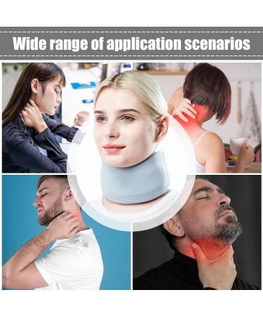 Neck Support Brace Adjustable Soft Brace Wraps for Neck Neck Support Brace for Sleeping Foam Cervical Collar Soft Foam Wraps for Women & Men Blue M - Buy Online on GoSupps.com