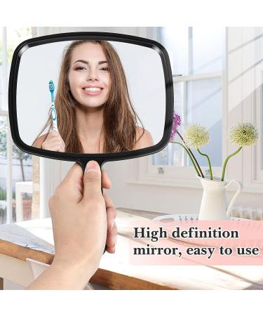 3-Piece Hand Mirror Set for Makeup and Hair Styling - Portable Vanity Mirrors for Travel, Home, and Salon Use - Red, Black, Blue - 9.17 x 6.53 Inch - Buy Online on GoSupps.com