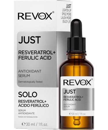 REVOX B77 Only Resveratrol + Ferulic Acid 30 ml Serum With Resveratrol + Ferulic Acid Antioxidant For Face Protects Skin Reduces Dark Spots And Wrinkles - Buy Online on GoSupps.com